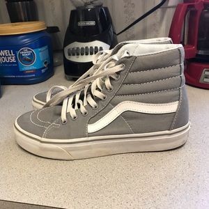 High top vans gray size 8